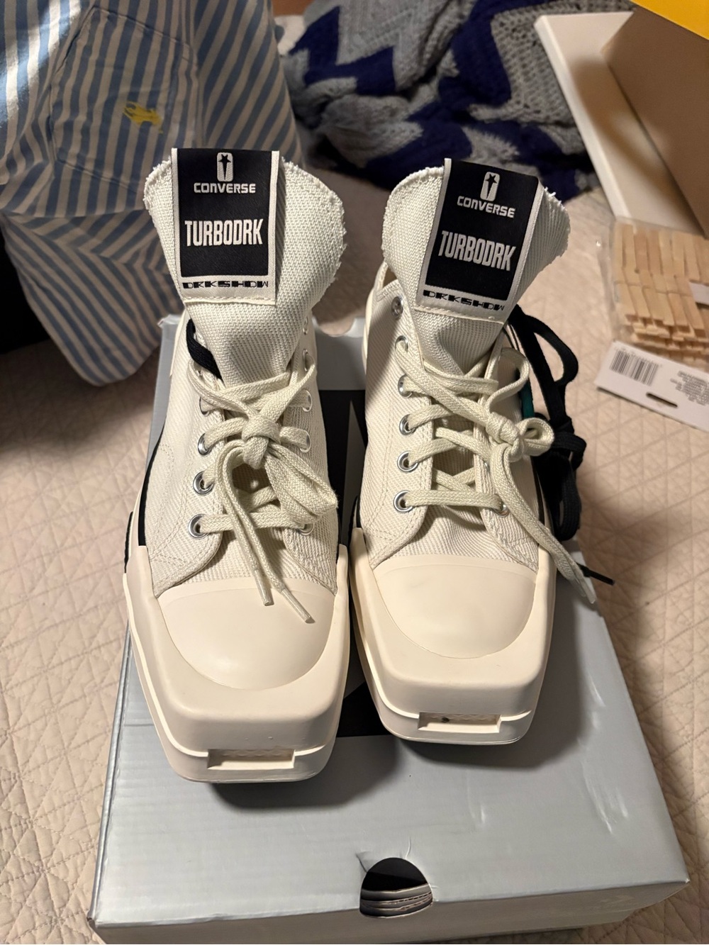 Rick Owens x Converse dark shadow low tops size 8